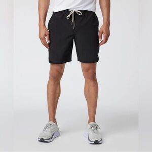 Vuori Black Drawstring Athletic Running Shorts Men’s Large 8” Activewear Gym